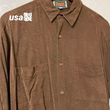 usa제 긴팔 셔츠 브라운 리오셀