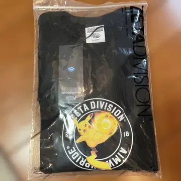 Pokemon UNITE x ZETA DIVISION 피카츄 블랙 XL