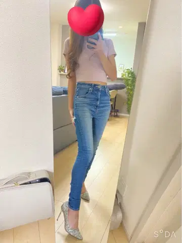 GYDA 백립드 데님 스키니 팬츠