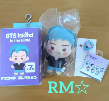 BTS island 시마무라 마스코트 & 브로치 세트 RM