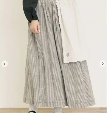 SamansaMos2 / 자수 크로스 포함 스커트 블랙