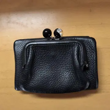 ear PAPILLONNER 소가죽 가마구치 접이식 지갑