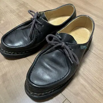 파라부트 미카엘 23cm 블랙 가죽 로퍼