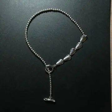 MAUA 목걸이 초커 리프 모티브 SILVER 실버