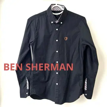BEN SHERMAN(벤샤먼) 긴팔 버튼 다운 셔츠 블랙 S 사이즈