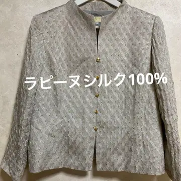 라핀 실크 100% 자수 자켓