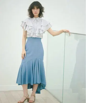 스나이델 하이웨스트 헴 볼륨 스커트 머메이드 @ 오늘까지 세일