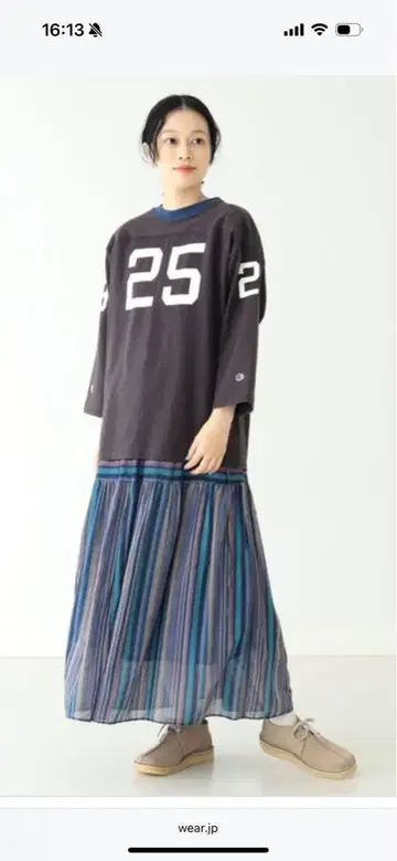 Champion x BEAMS BOY / 별주 3/4 슬리브