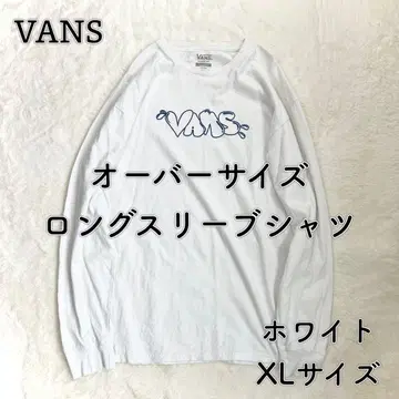 [ VANS ] 남성용 오버 사이즈 롱 슬리브 셔츠 화이트 XL