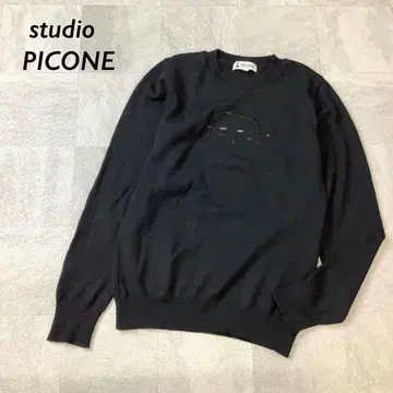 studio PICONE 피코네 스팽글 로고 울 니트 38