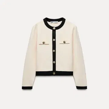 [ 새상품급/완판템 ] ZARA 골드 버튼 니트 자켓