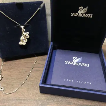 스와로브스키 Swarovski 곰 참 목걸이