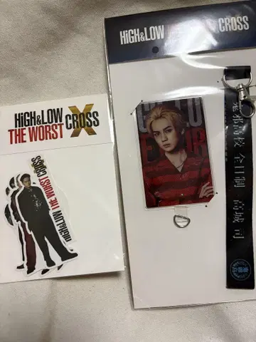 HiGH&LOW THE WORST X 플레이크 씰 폰 탭 세트