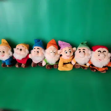 일곱 난쟁이 봉제 인형 세트 약 20cm