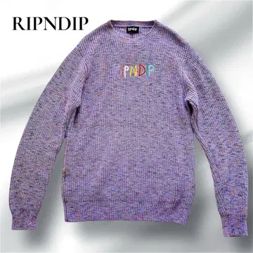 RIPNDIP 니트 코튼 멀티 컬러 퍼플