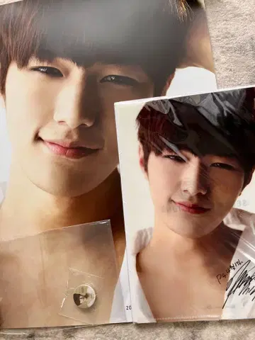 INFINITE 엘 김명수 포스터 클리어 파일 캔뱃지