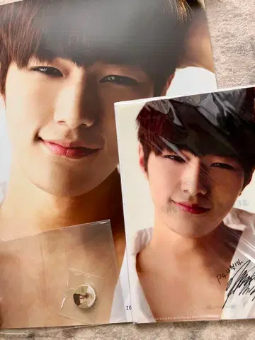 INFINITE 엘 김명수 포스터 클리어 파일 캔뱃지