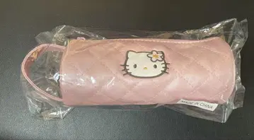 헬로키티 데아고스티니 핑크 퀼트 펜 케이스