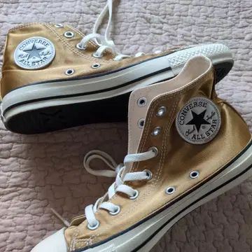 CONVERSE ALL STAR 새틴 골드 하이컷