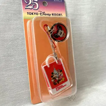 도쿄 디즈니랜드 25주년 스트랩 당시 쇼핑백 디자인