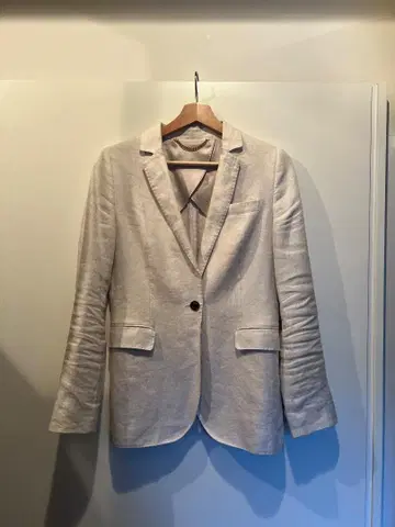린넨 베이지 테일러드 자켓 Sacoor