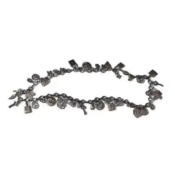 [컨디션 최상] 여성용 참 포함 체인 벨트 프리 사이즈