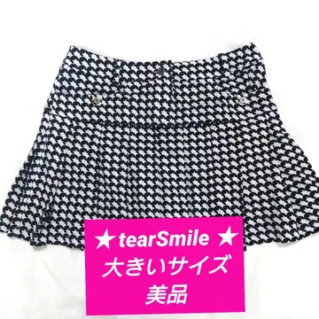 tearSmile 여성용 골프웨어 골프 스커트 별 패턴 빅 사이즈