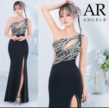 AR ANGELR 블랙 S사이즈 드레스 원숄더