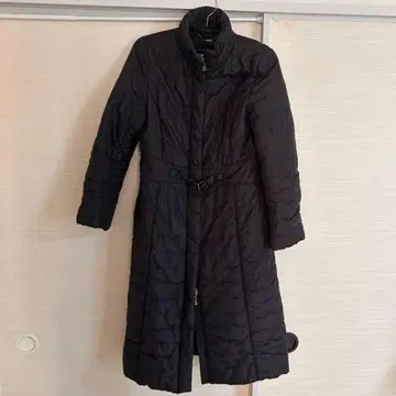 당일 배송 블랙 롱 다운 자켓 A라인 더블 지퍼