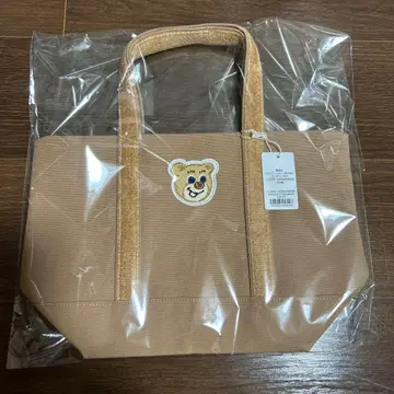 페이러 라브라리 올드 테디 와펜 토트백 베이지 소