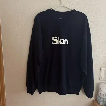 SLON 리버서블 맨투맨 네이비