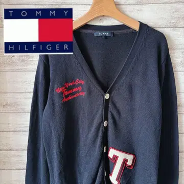 타미힐피거 TOMMY HILFIGER 네이비 가디건 구제 의류