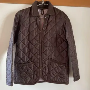 LAVENHAM 브라운 퀼팅 자켓
