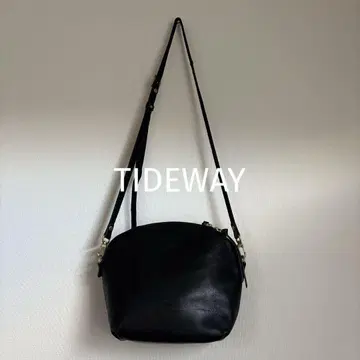 TIDEWAY 라이트 가죽 숄더 블랙