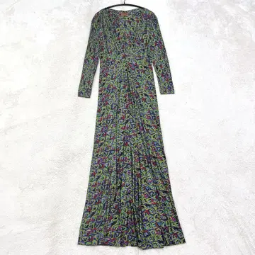 새상품급 미쏘니 최고급 오렌지 택 실크 맥시 길이 원피스