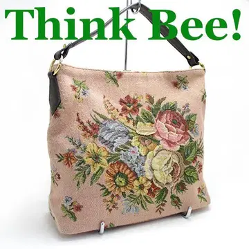 Think Bee! 싱크비! 원 숄더백 꽃무늬 고블랑 직조