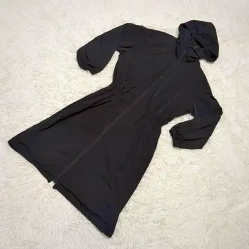 UNIQLO U 나일론 후디드 코트 블랙 M