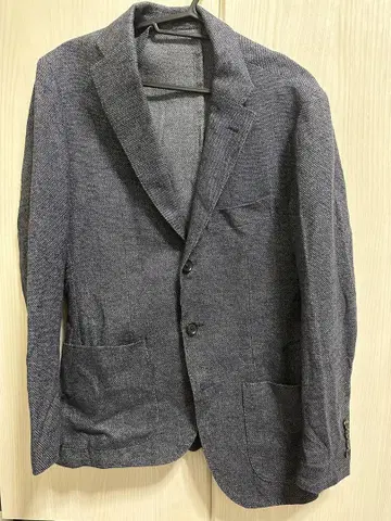 다크 그레이 테일러드 자켓 울 혼방