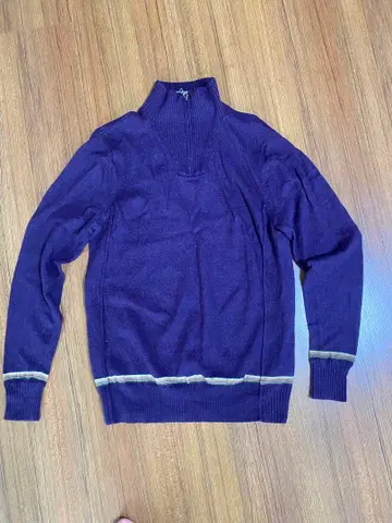 폴스미스 보라색 하이넥 니트 스웨터