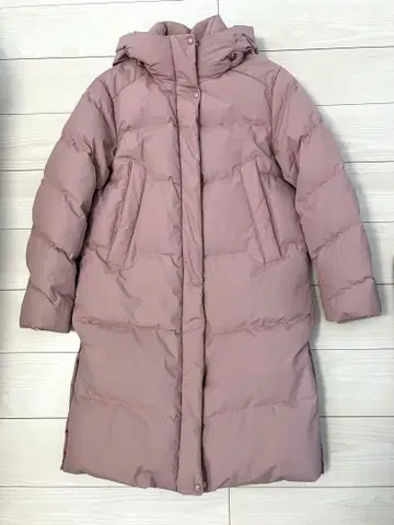 SPAO 후드 부착 롱 다운 자켓 M 핑크