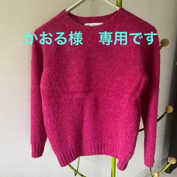 할리 오브 스코틀랜드 100% 울 니트 36 사이즈 핑크