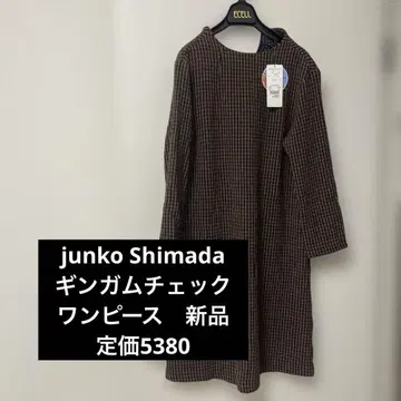 [ junko Shimada ] 새상품 깅엄 체크 원피스 M 사이즈