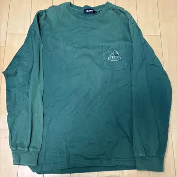 XLARGE 그린 롱 슬리브 T셔츠 L