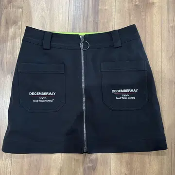 DECEMBERMAY 블랙 미니 스커트