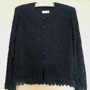 고급 총자수 노카라 자켓