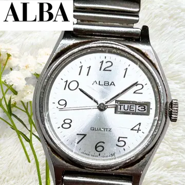 가동 알바 ALBA 손목시계 데이트 뱅글 y2k 00s Y643