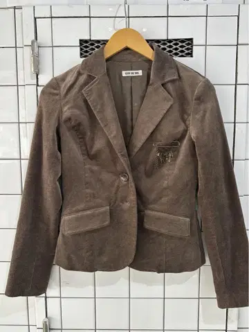 브라운 코듀로이 테일러드 자켓
