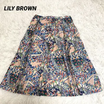 새상품급 Lily Brown 릴리 브라운 스커트 1 S 올 패턴 플리츠