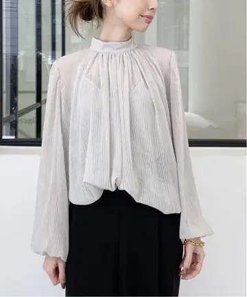 라빠르망: INDRESS/PLEATS BLOUSE 플리츠 블라우스