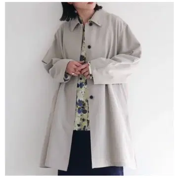 yuni 발라 칼라 미들 기장 코트